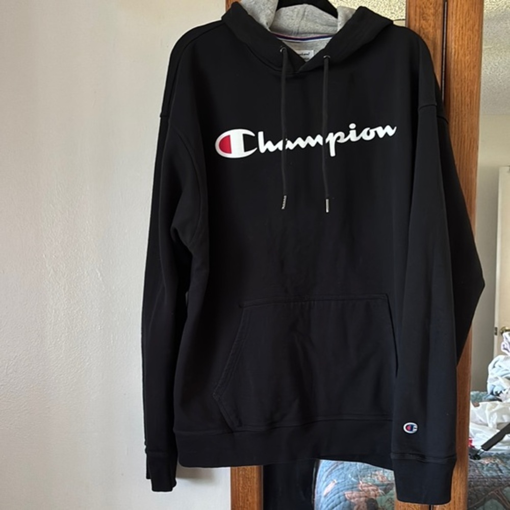 Champion Black Pullover Hoodie xxl like new